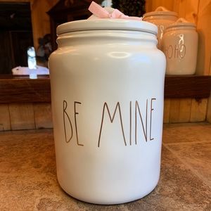 Rae Dunn Large “Be Mine” Canister